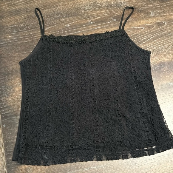 🟠 PANITTI BLACK LACE CAMI SIZE MEDIUM - Picture 1 of 4